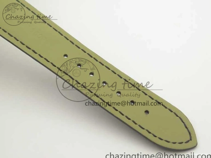 0419 De Ville YG MKF 1:1 Best Edition Silver Dial Diamonds Markers on Black Leather Strap MIYOTA 9015 V Flexible 8046